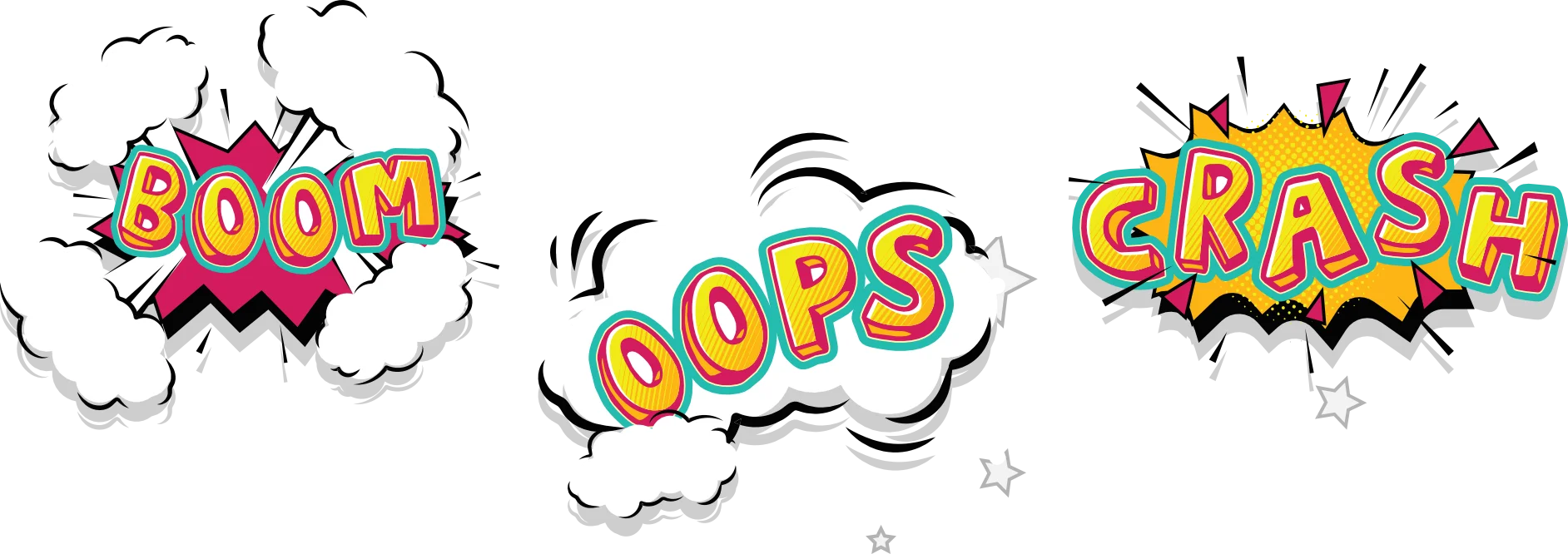 Boom!, Oops!, Crash! - Onomatopeyas cómic